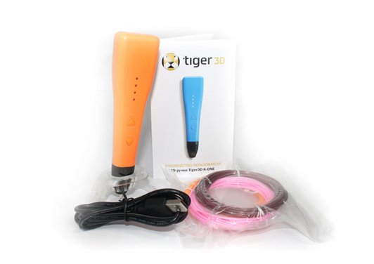 Комплектация 3D ручки Tiger3D K-One