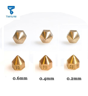 3 дополнительных сопла диаметров 0,2 мм., 0,4 мм. и 0,6 мм
