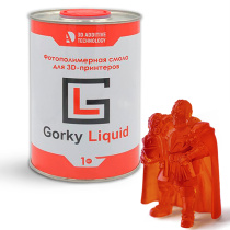 Фотополимерная смола Gorky Liquid Reactive, красная (1 кг)