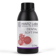 Фотополимерная смола HARZ Labs Dental Pink Soft, розовый (0,5 кг)