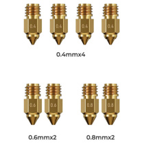 Набор сопел латунных для 3D принтеров Creality Ender-5 Max (0.4mm x 4,0.6mm x 2,0.8mm х 2) (4008030092)