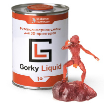 Фотополимерная смола Gorky Liquid Simple, красная (1 кг)
