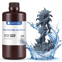 Фотополимерная смола Anycubic Water-Wash ABS-Like Resin 3.0, HD серая (1 кг)