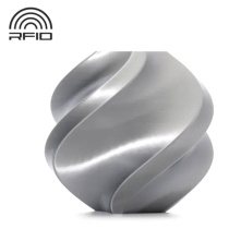 Катушка PLA Silk+ пластика Bambu lab – RFID 1.75 мм 1кг, серебряная