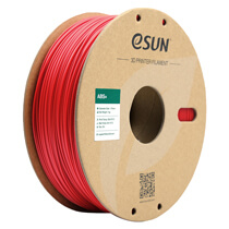 Катушка ABS+ пластика ESUN 1.75 мм 1кг., ярко-красная (ABS+175FR1)
