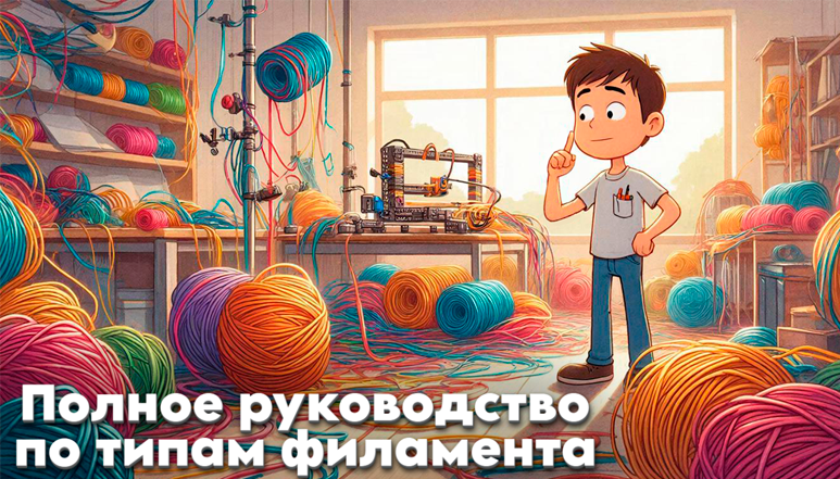 Полное руководство по типам филамента для 3Д-принтеров