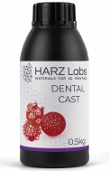 Фотополимерная смола HARZ Labs Dental Cast Cherry, вишневый (500 гр)
