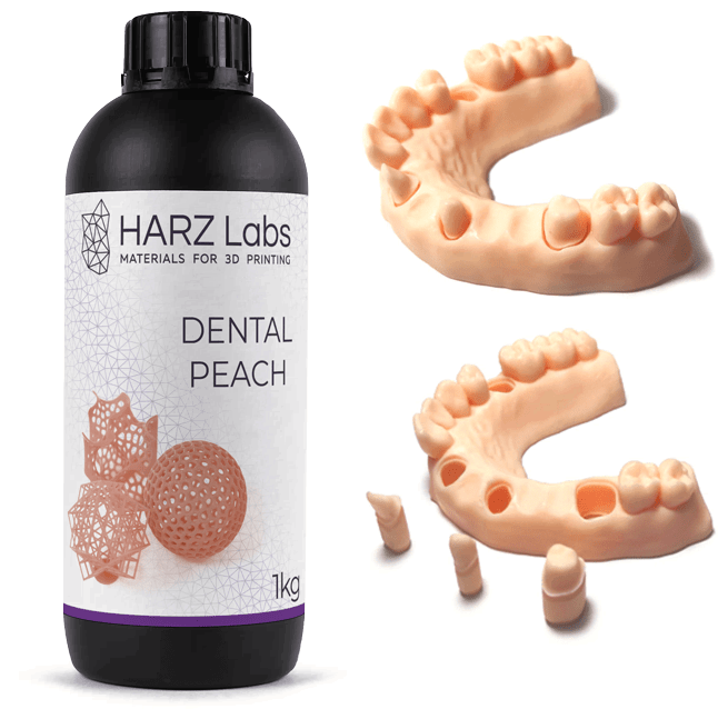 Фотополимерная смола Harzlabs Dental Peach