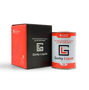 Фотополимерная смола Gorky Liquid Flex, черная (1 кг)