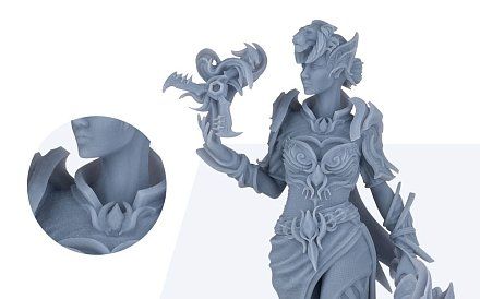 Фотополимерная смола Anycubic Water-Wash Resin +, голубая (0,5 кг)